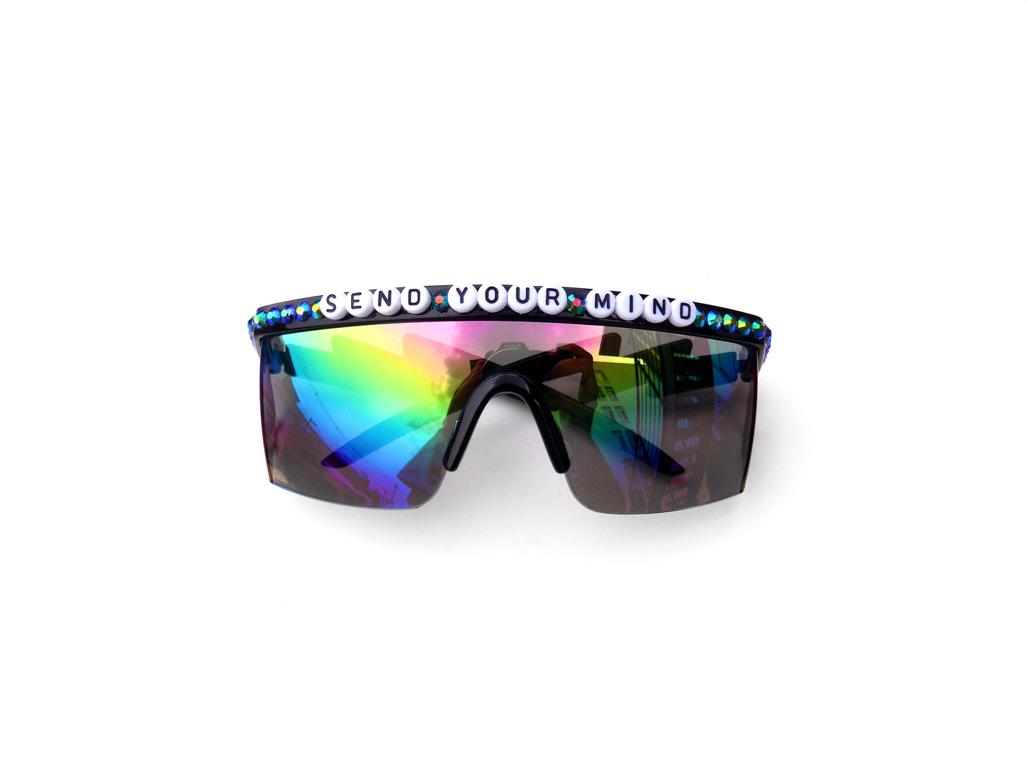 Widespread Panic SEND YOUR MIND flat-top shield sunglasses