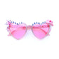 Daniel Donato COSMIC COUNTRY oversized pink heart-shaped sunnies