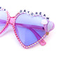 King Gizzard STUCK IN A DAYDREAM oversized heart-shaped sunnies