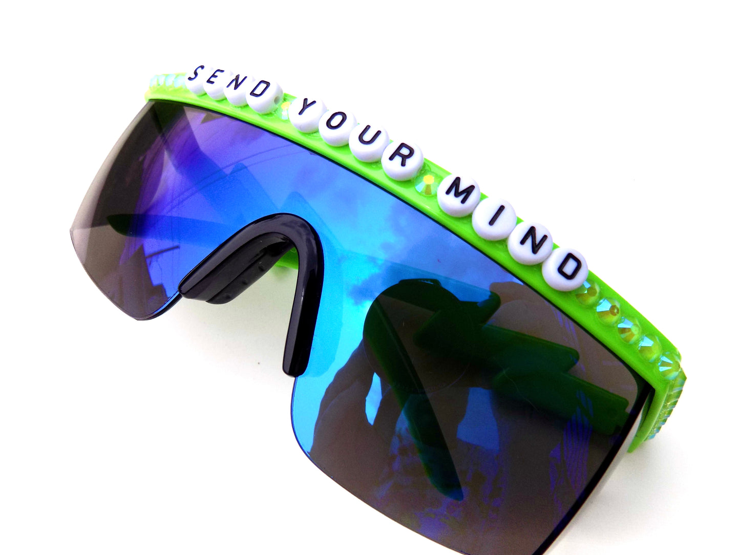 Widespread Panic SEND YOUR MIND flat-top shield sunglasses