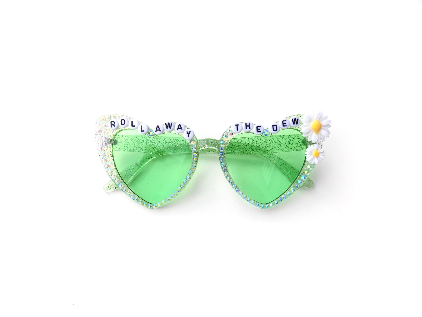 Grateful Dead ROLL AWAY THE DEW cat-eye heart-shaped sunglasses