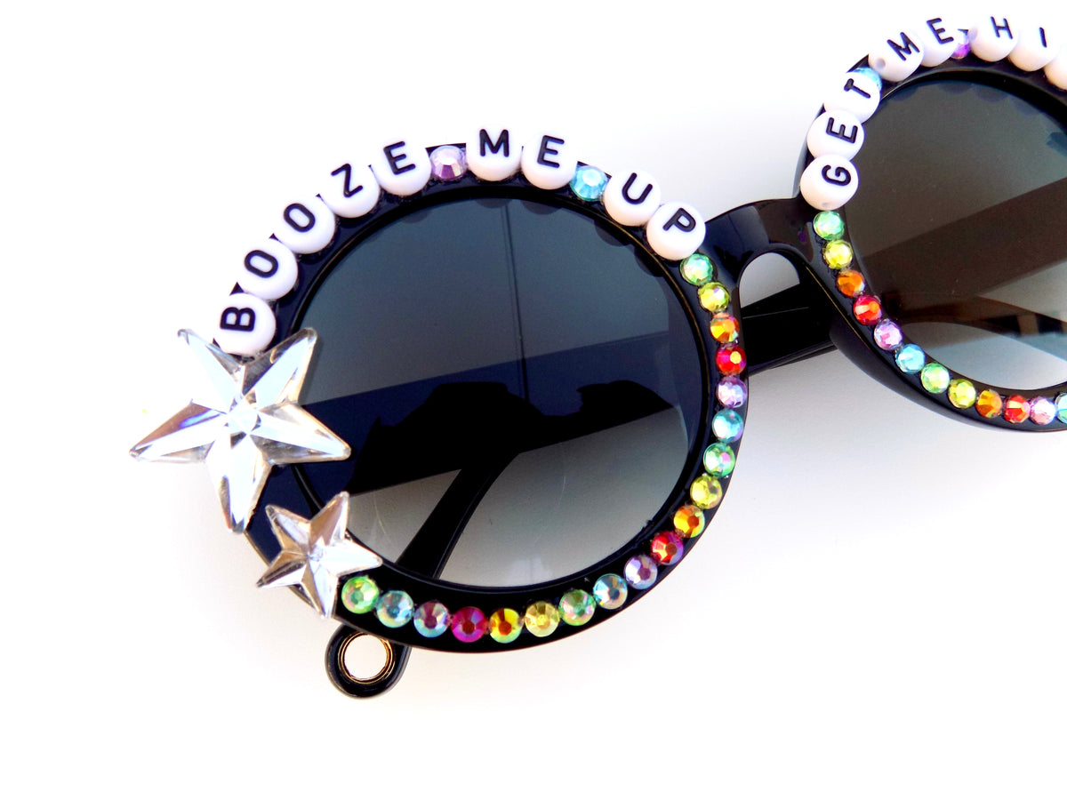 Ween BOOZE ME UP GET ME HIGH round sunnies