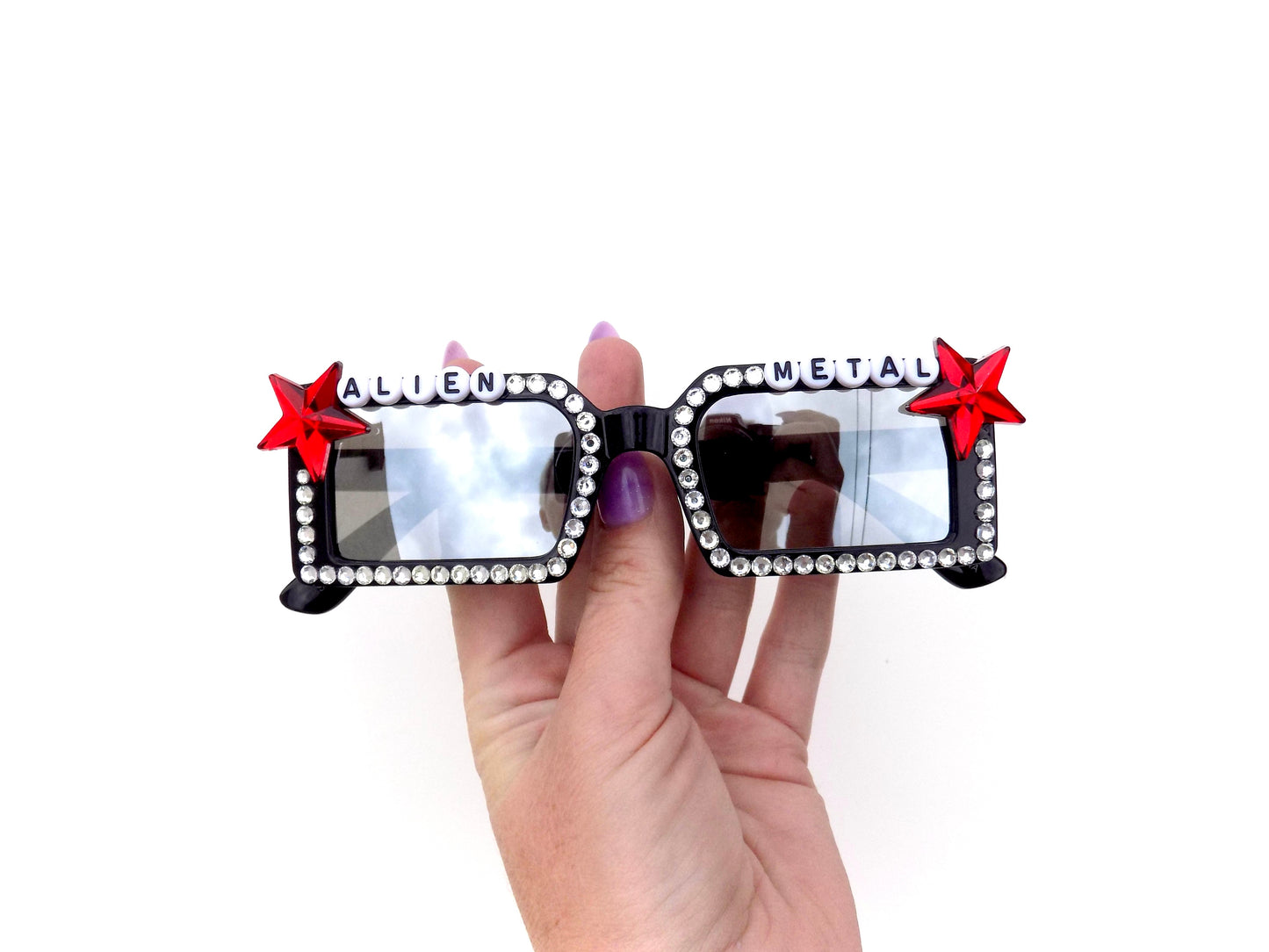 King Gizzard and the Lizard Wizard ALIEN METAL rectangular sunglasses