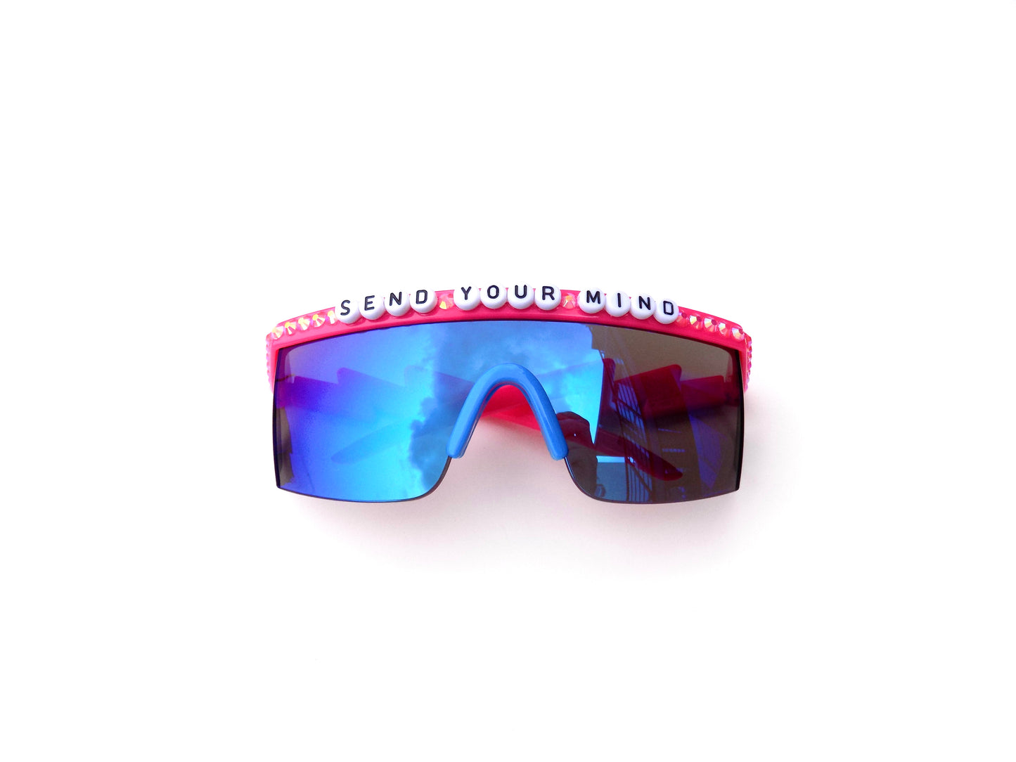 Widespread Panic SEND YOUR MIND flat-top shield sunglasses