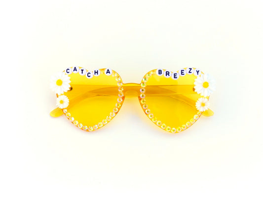 Ween CATCH A BREEZY (Kim Smoltz) yellow heart-shaped sunnies