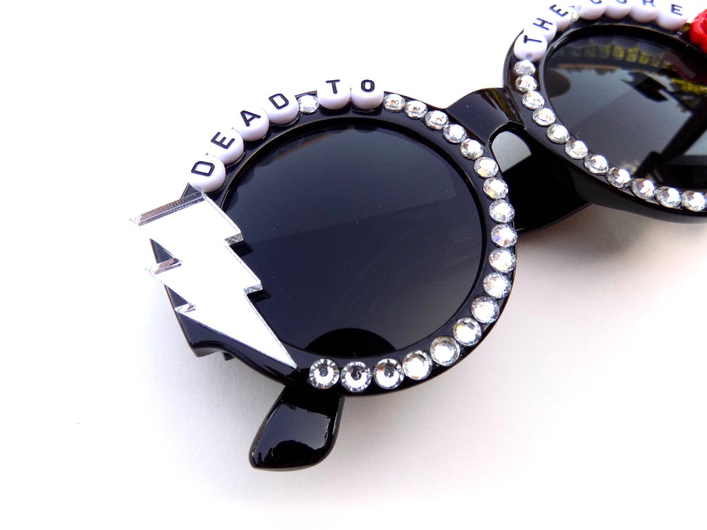 DEAD TO THE CORE chunky round sunnies
