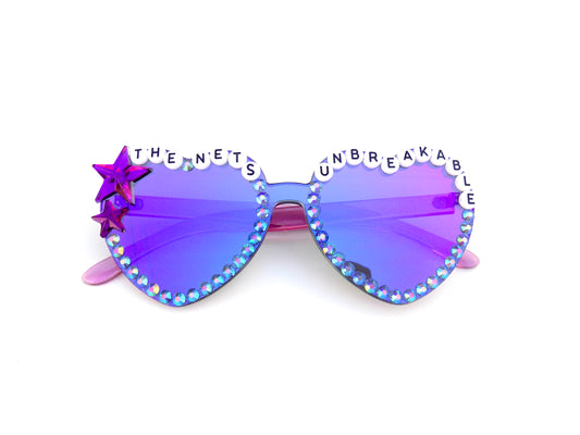 More colors! Phish THE NETS UNBREAKABLE mirrored heart-shaped sunnies