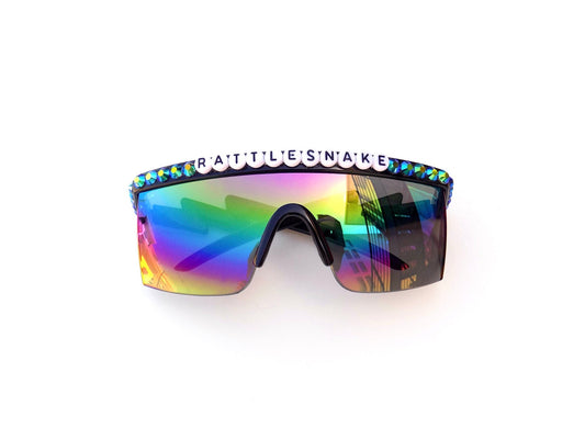 King Gizzard and the Lizard Wizard RATTLESNAKE flat-top shield sunglasses