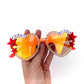 Phish FUNKY BITCH mirrored heart-shaped sunnies