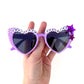 Billy Strings AWAY FROM THE MIRE cat-eye heart shaped sunnies
