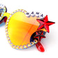 Widespread Panic/Funkadelic RED HOT MAMA heart-shaped sunnies