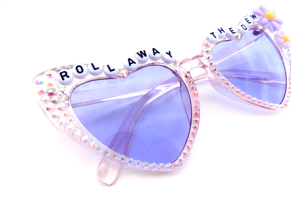 Grateful Dead ROLL AWAY THE DEW heart-shaped cat-eye sunnies