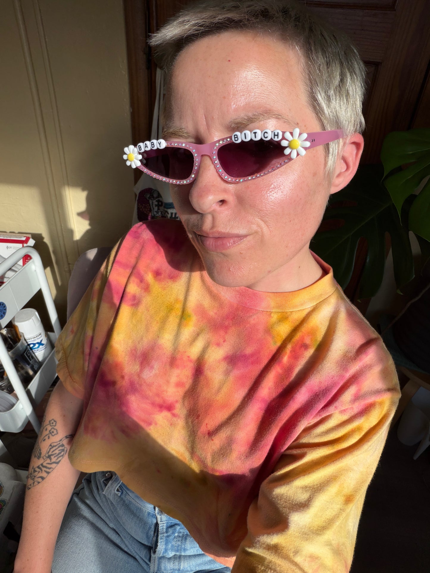 Ween BABY BITCH micro rectangular sunnies