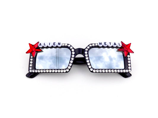 King Gizzard and the Lizard Wizard ALIEN METAL rectangular sunglasses