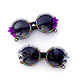 Anti-chomper SHUT THE FUCK UP round sunglasses