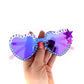 Phish PERCUSSION RINSE mirrored heart-shaped sunnies