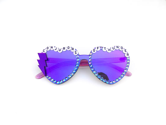 Phish CONJURORS OF THUNDER mirrored heart-shaped sunnies