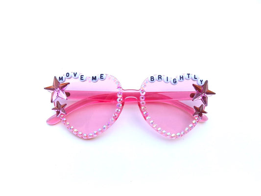 MOVE ME BRIGHTLY heart-shaped glasses