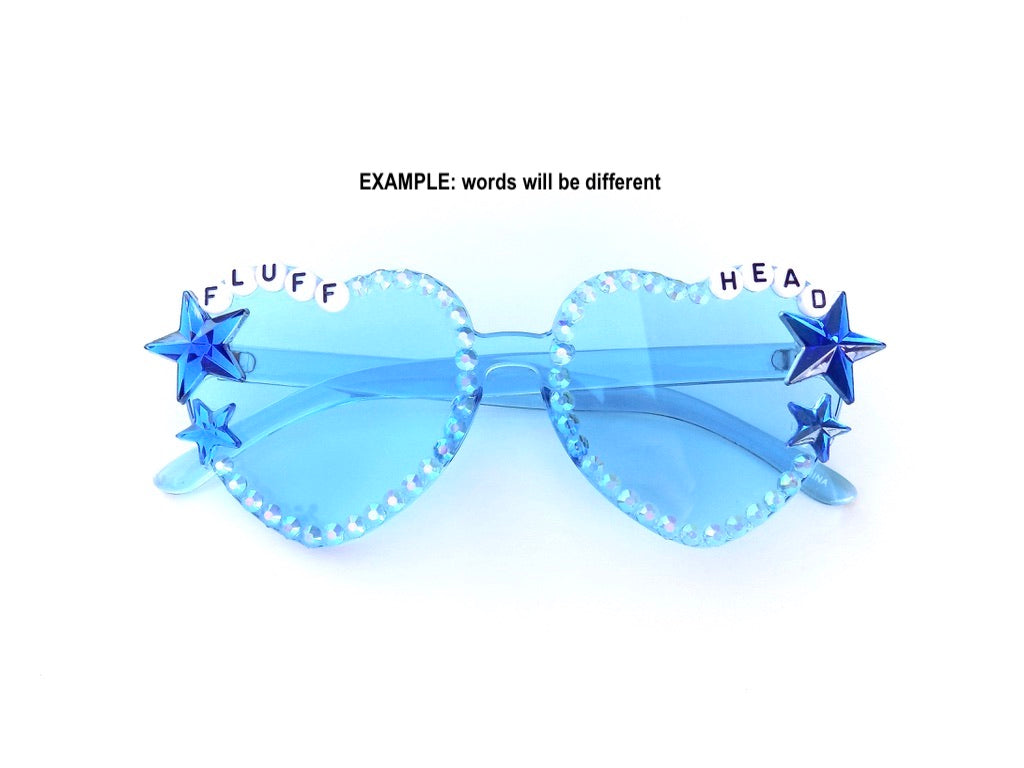 PRE-ORDER: Shut the Fuck Up heart-shaped glasses, choice of color!