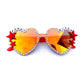 Phish FUNKY BITCH mirrored heart-shaped sunnies