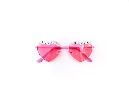 Phish FUNKY BITCH metal heart-shaped sunnies
