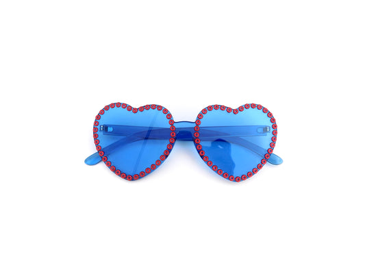 PHISH LOVE heart-shaped glasses with Fishman donuts