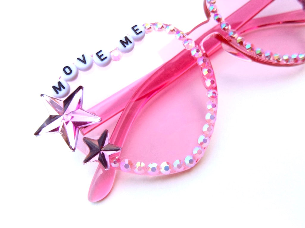 MOVE ME BRIGHTLY heart-shaped glasses
