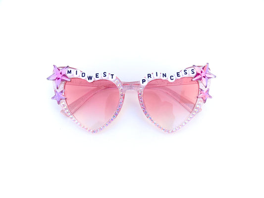 Chappell Roan MIDWEST PRINCESS cat eye heart-shaped sunnies