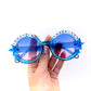 King Gizzard and the Lizard Wizard TRUST IN THE RIVER round blue sunnies