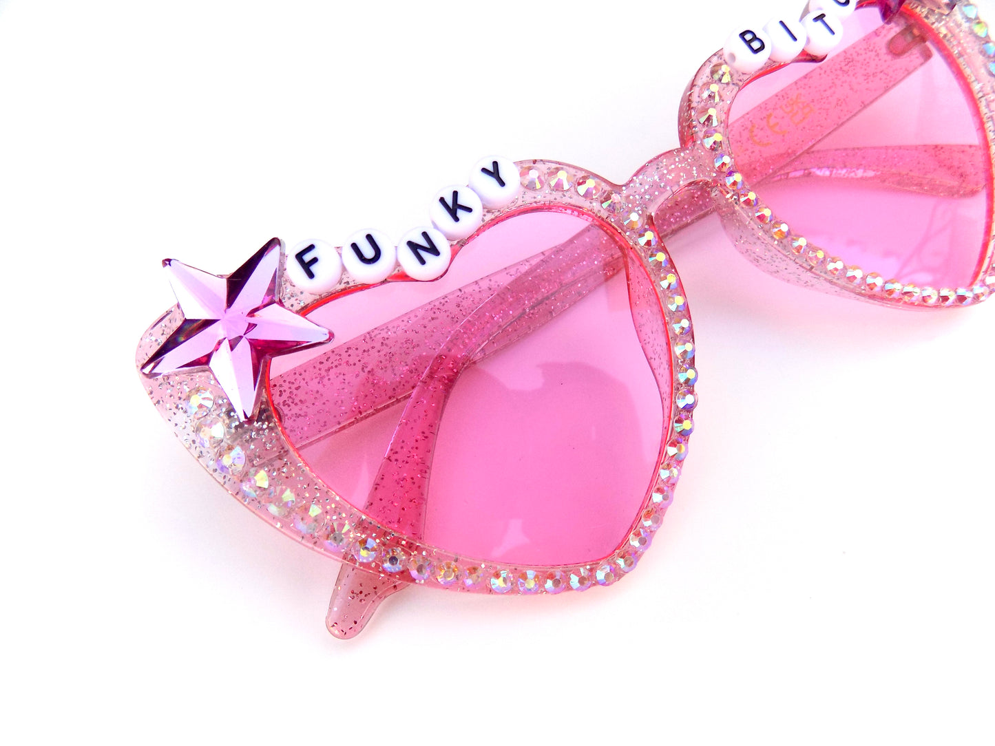 Phish FUNKY BITCH pink heart-shaped sunnies