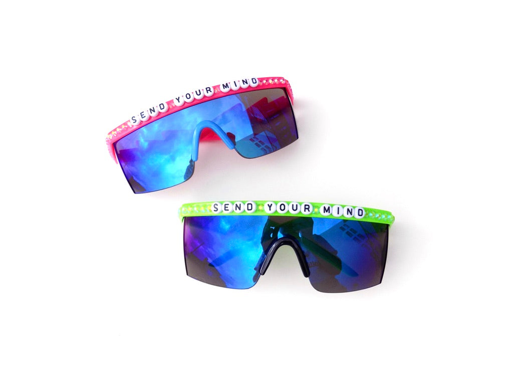 Widespread Panic SEND YOUR MIND flat-top shield sunglasses