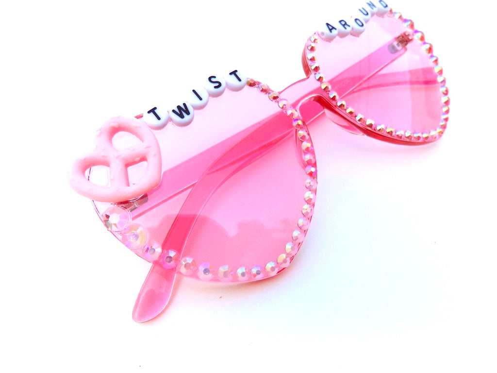 Phish TWIST AROUND pink heart-shaped sunnies