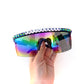 King Gizzard and the Lizard Wizard RATTLESNAKE flat-top shield sunglasses