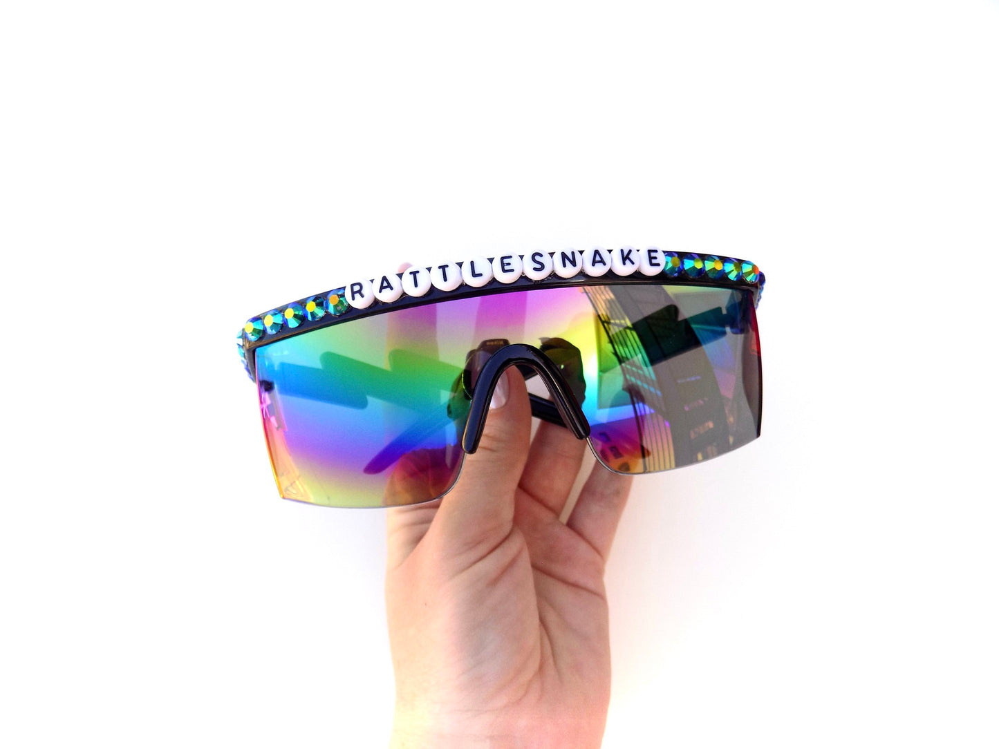 King Gizzard and the Lizard Wizard RATTLESNAKE flat-top shield sunglasses