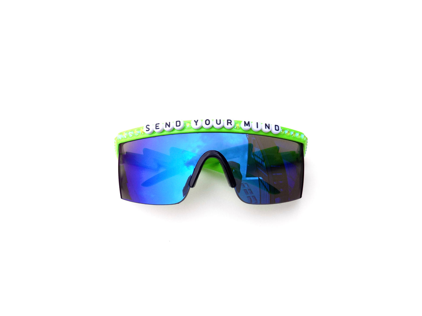 Widespread Panic SEND YOUR MIND flat-top shield sunglasses