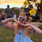 King Gizzard & the Lizard Wizard CATCHING SMOKE heart-shaped cat eye sunnies
