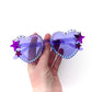 Phish FUNKY BITCH purple heart-shaped sunnies