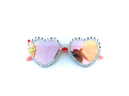 PRE-ORDER: Phish STEP INTO THE FREEZER mirror lens heart-shaped sunnies